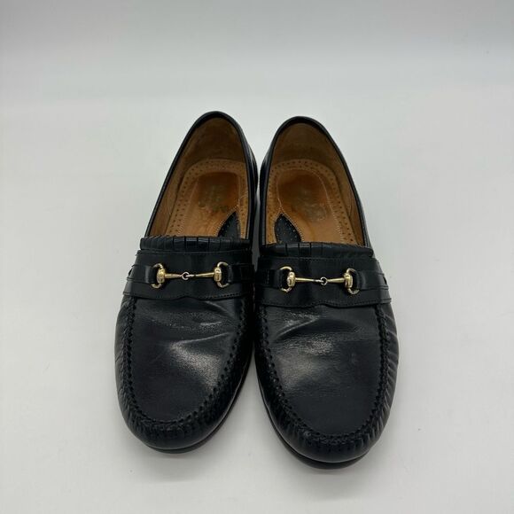 Stanley Blacker Other - Gorgeous Bridle Bit Horsebit Men’s Black Loafers Stanley Blacker Size 9.5